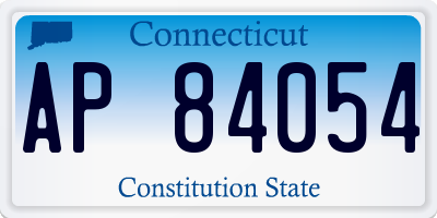 CT license plate AP84054