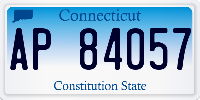 CT license plate AP84057