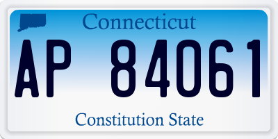 CT license plate AP84061