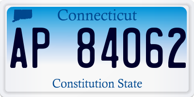 CT license plate AP84062