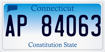 CT license plate AP84063