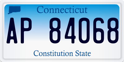 CT license plate AP84068