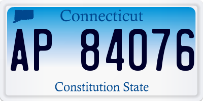 CT license plate AP84076