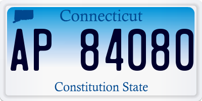 CT license plate AP84080