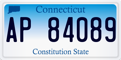 CT license plate AP84089