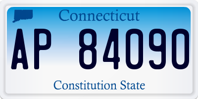 CT license plate AP84090