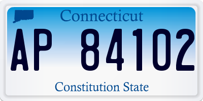 CT license plate AP84102