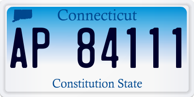 CT license plate AP84111