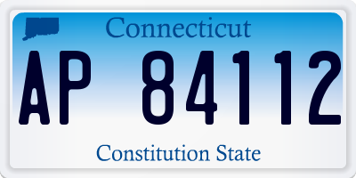 CT license plate AP84112
