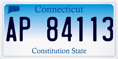 CT license plate AP84113