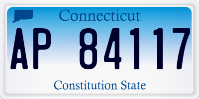 CT license plate AP84117