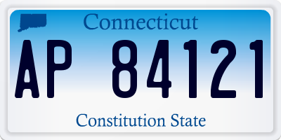 CT license plate AP84121
