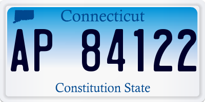 CT license plate AP84122
