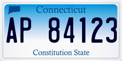 CT license plate AP84123