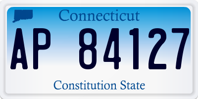 CT license plate AP84127