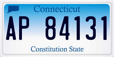 CT license plate AP84131