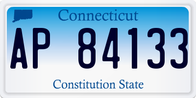 CT license plate AP84133