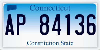 CT license plate AP84136