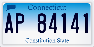 CT license plate AP84141