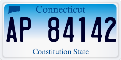 CT license plate AP84142