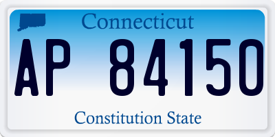 CT license plate AP84150