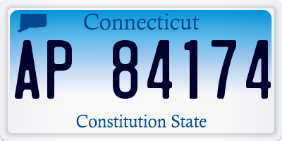 CT license plate AP84174