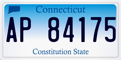 CT license plate AP84175