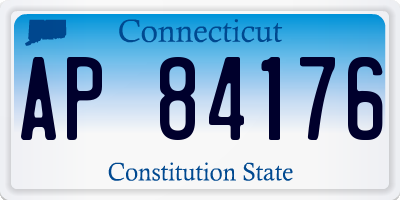 CT license plate AP84176