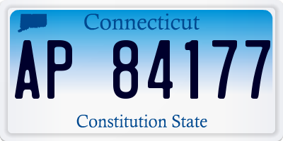 CT license plate AP84177