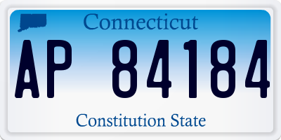 CT license plate AP84184