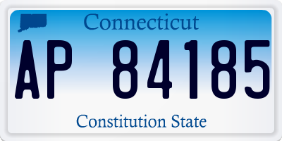 CT license plate AP84185