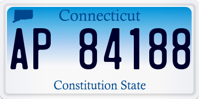 CT license plate AP84188