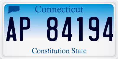 CT license plate AP84194