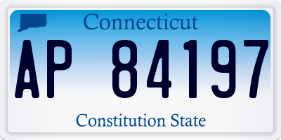 CT license plate AP84197