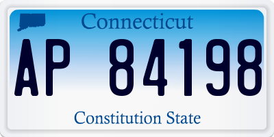CT license plate AP84198