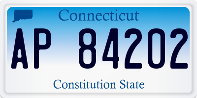 CT license plate AP84202