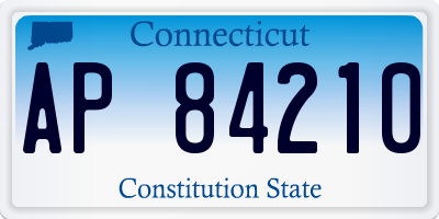 CT license plate AP84210