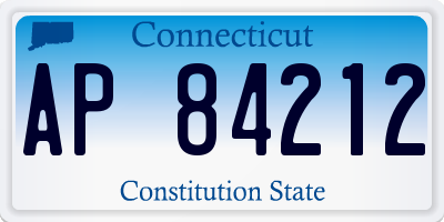 CT license plate AP84212