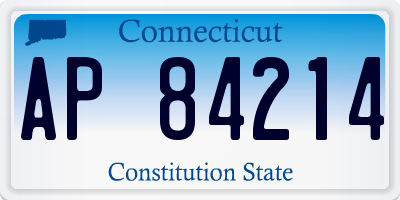 CT license plate AP84214