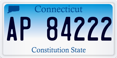 CT license plate AP84222