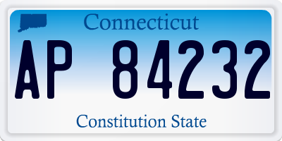 CT license plate AP84232