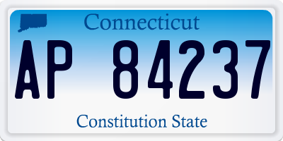 CT license plate AP84237