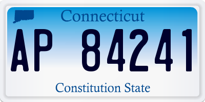 CT license plate AP84241