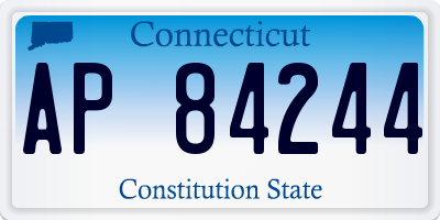 CT license plate AP84244