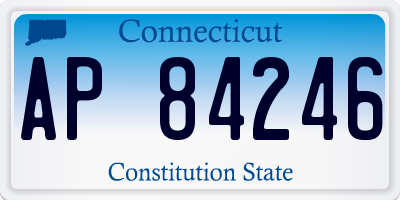 CT license plate AP84246