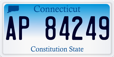 CT license plate AP84249