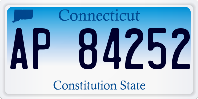 CT license plate AP84252