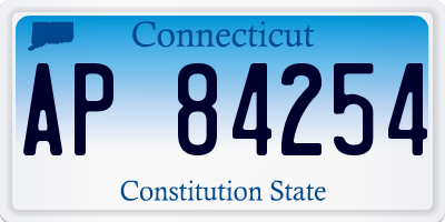 CT license plate AP84254