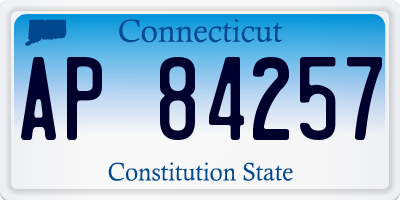 CT license plate AP84257
