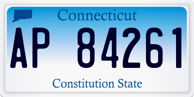 CT license plate AP84261